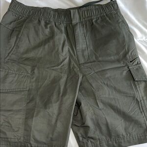 Nike Green Cargo Shorts with Elastic Waistband